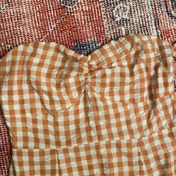 Boohoo Pink Plaid Off Shoulder Bodycon Dress - Picture 4 of 5